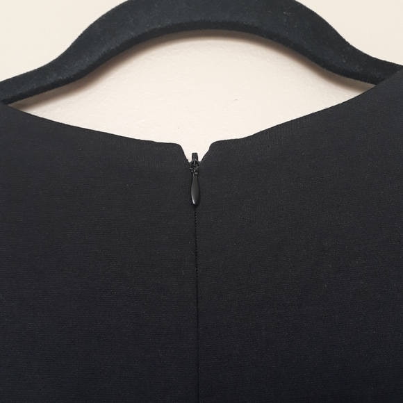 Alex Marie Dress Size 8 Black Ruched Sleeves - Picture 5 of 7